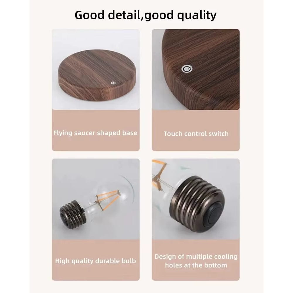 Verthara Magnetic Levitation LED Desk Lamp With Touch Control – Tri-Colour Switching - Warm White Light - Creative Home Office Decoration