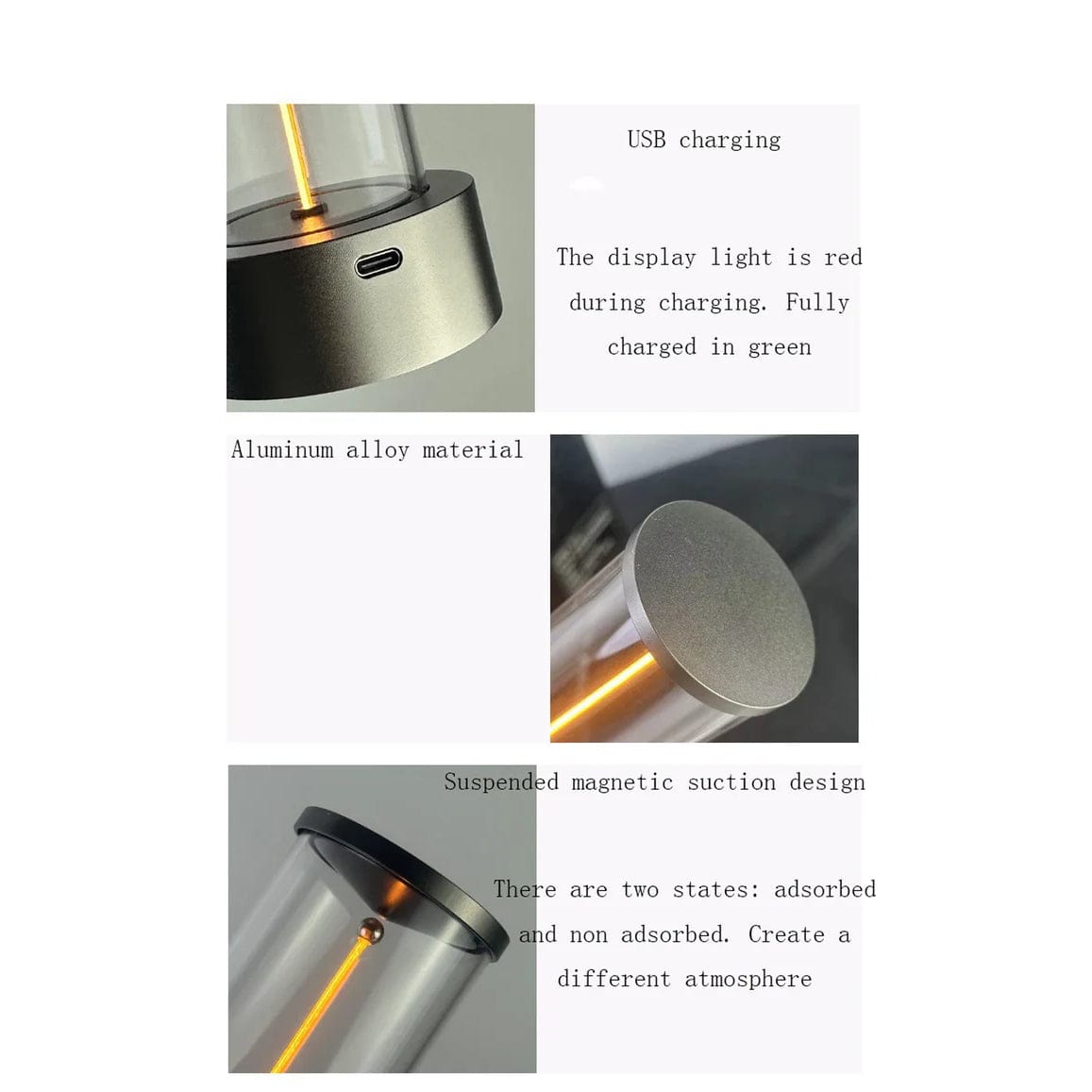 Verthara Magnetic Suction Light With Three Brightness Levels