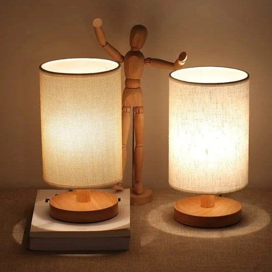 Verthara Minimalist Linen Table Lamp