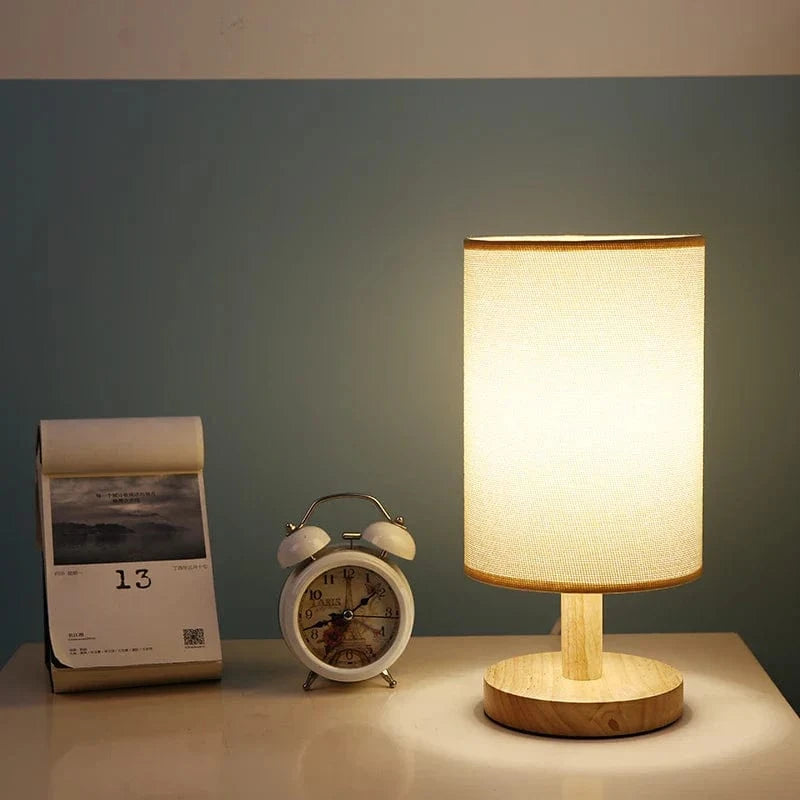 Verthara Minimalist Linen Table Lamp
