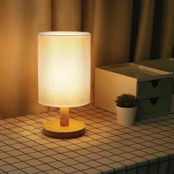 Verthara Minimalist Linen Table Lamp