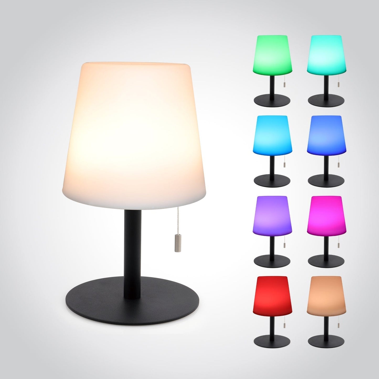 Verthara Minimalist Modern Rechargeable Table Lamp