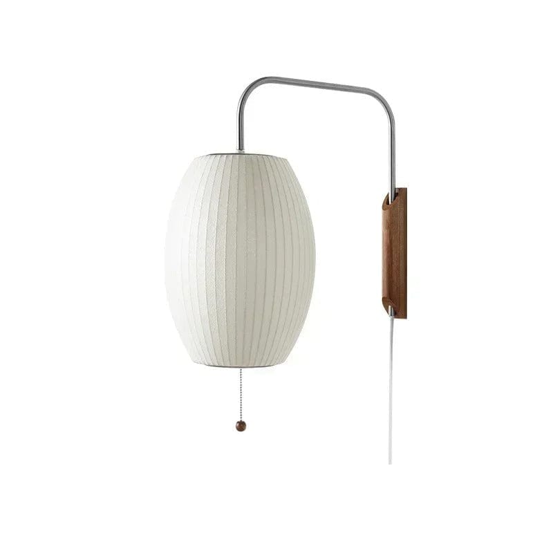 Verthara Minimalist Wall Sconce Lighting, Elegant Silk Wall Lamp with LED E27 for Living Room and Bedroom – Modern Flying Saucer Design D