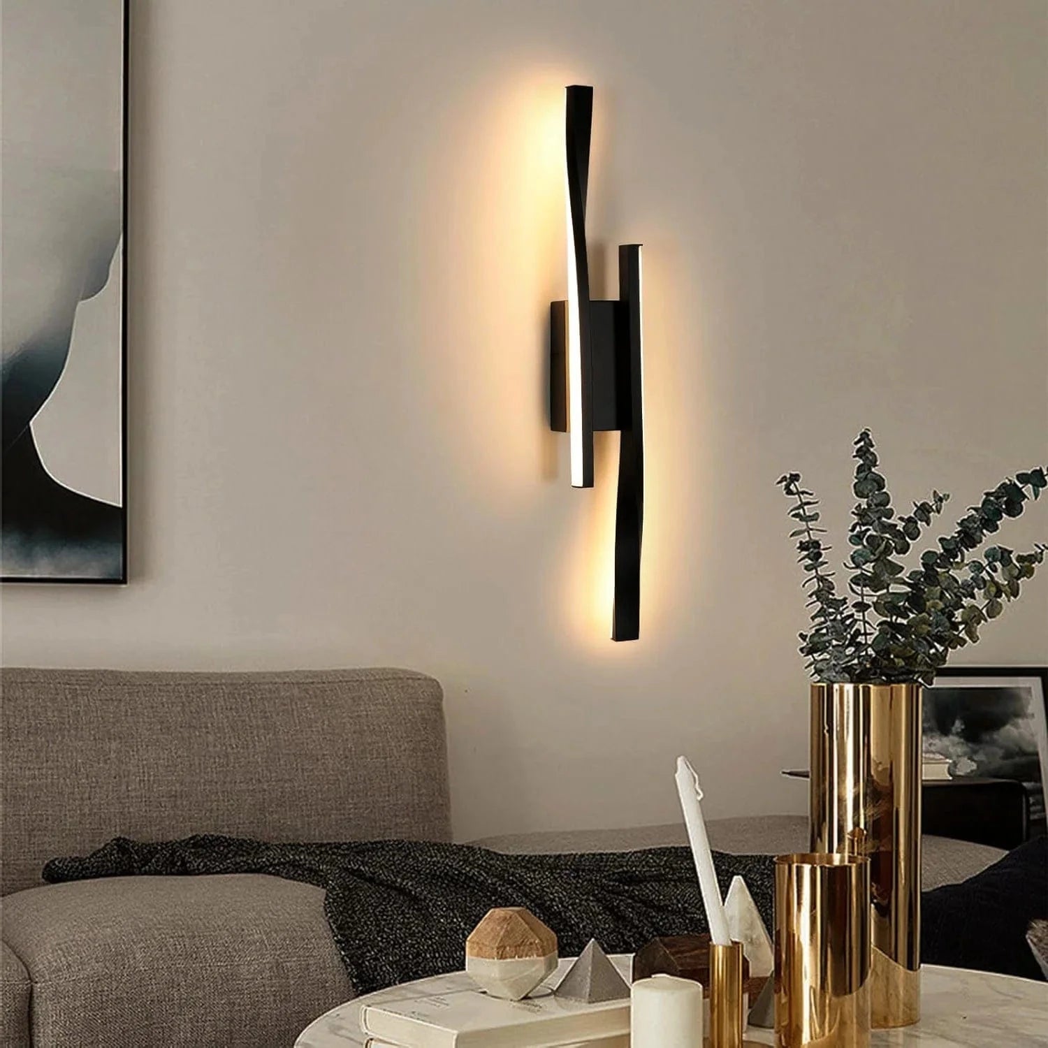 Verthara Modern 16W LED Wall Lamp – Minimalist Indoor Wall Light for Bedroom, Hallway, and Dining Room Sconce Black