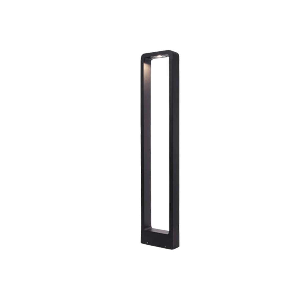 Verthara Modern 7W LED Garden Pillar Light - IP65 Waterproof Outdoor Lamp for Pathways and Courtyards Warm White / 80cm black 7w