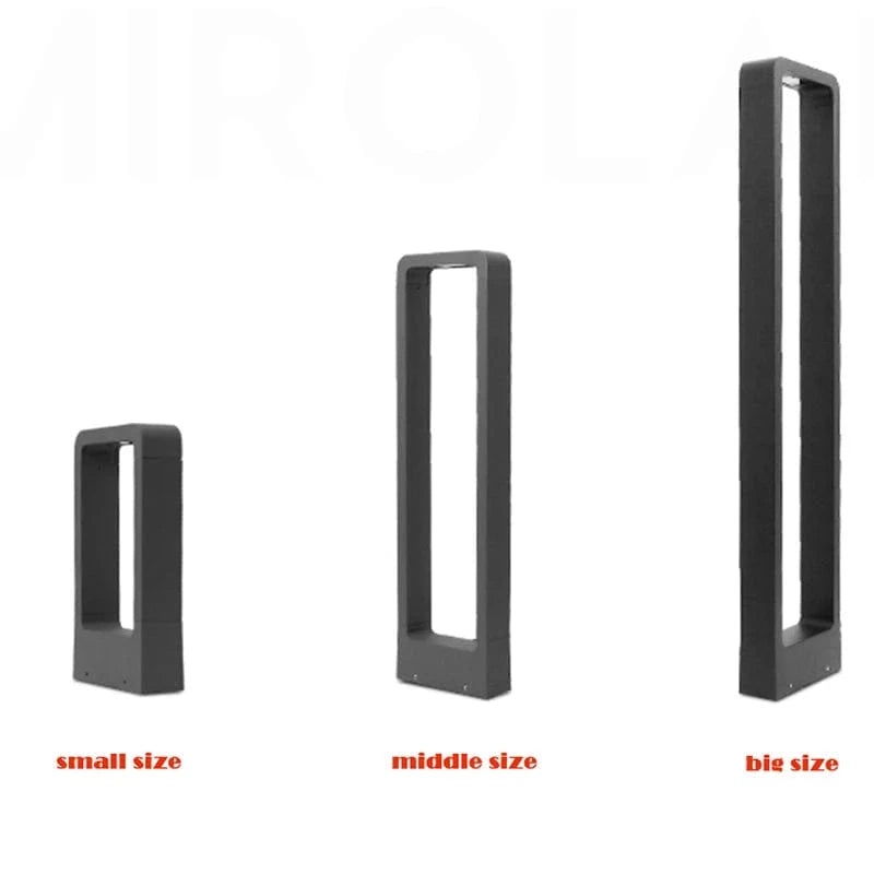 Verthara Modern 7W LED Garden Pillar Light - IP65 Waterproof Outdoor Lamp for Pathways and Courtyards