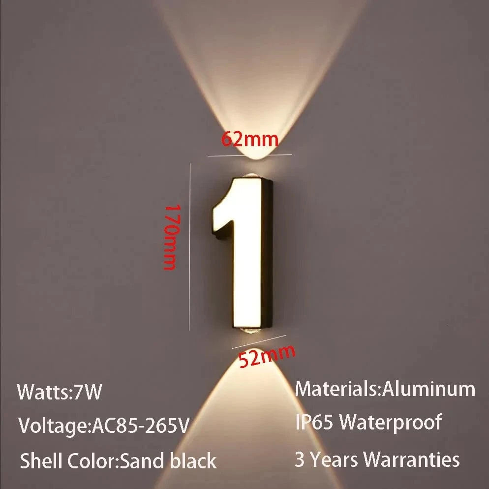 Verthara Modern 7W LED Wall Lamp with IP65 Waterproof Rating for Indoor and Outdoor Use – Energy Efficient Minimalist Design 1