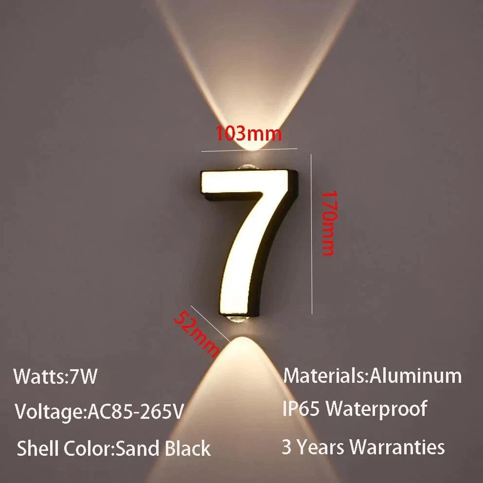 Verthara Modern 7W LED Wall Lamp with IP65 Waterproof Rating for Indoor and Outdoor Use – Energy Efficient Minimalist Design 7