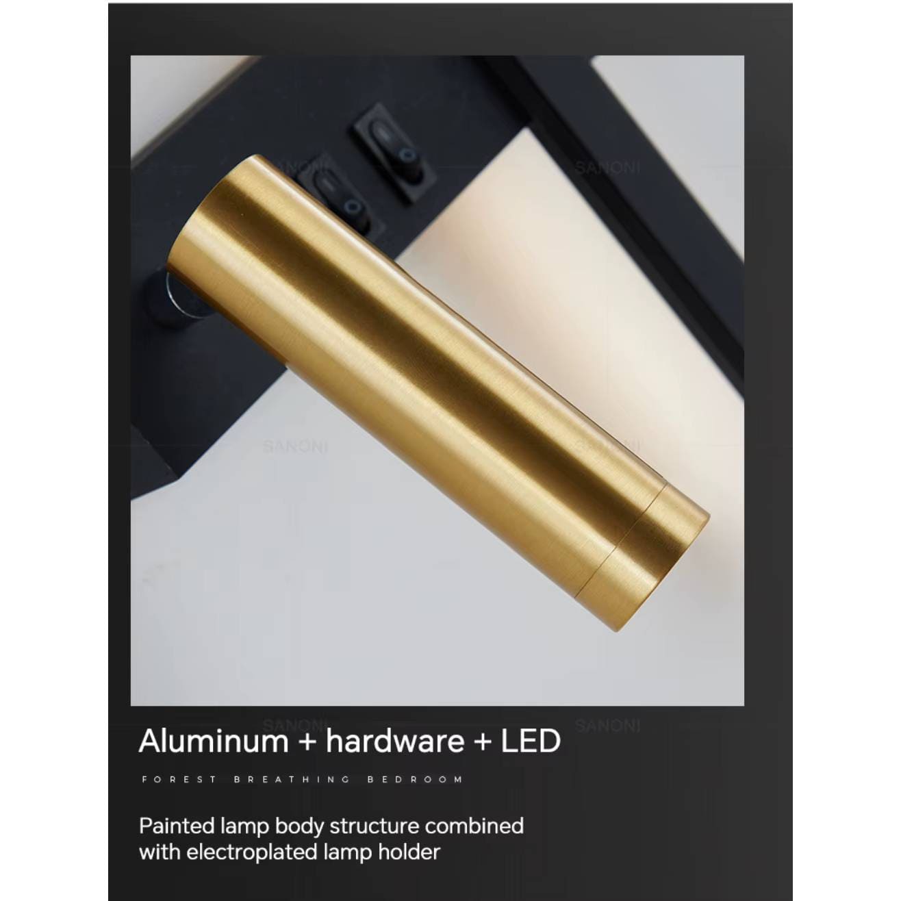 Verthara Modern Adjustable LED Wall Sconce - Stylish Energy-Efficient Wall Light for Bedroom and Living Room