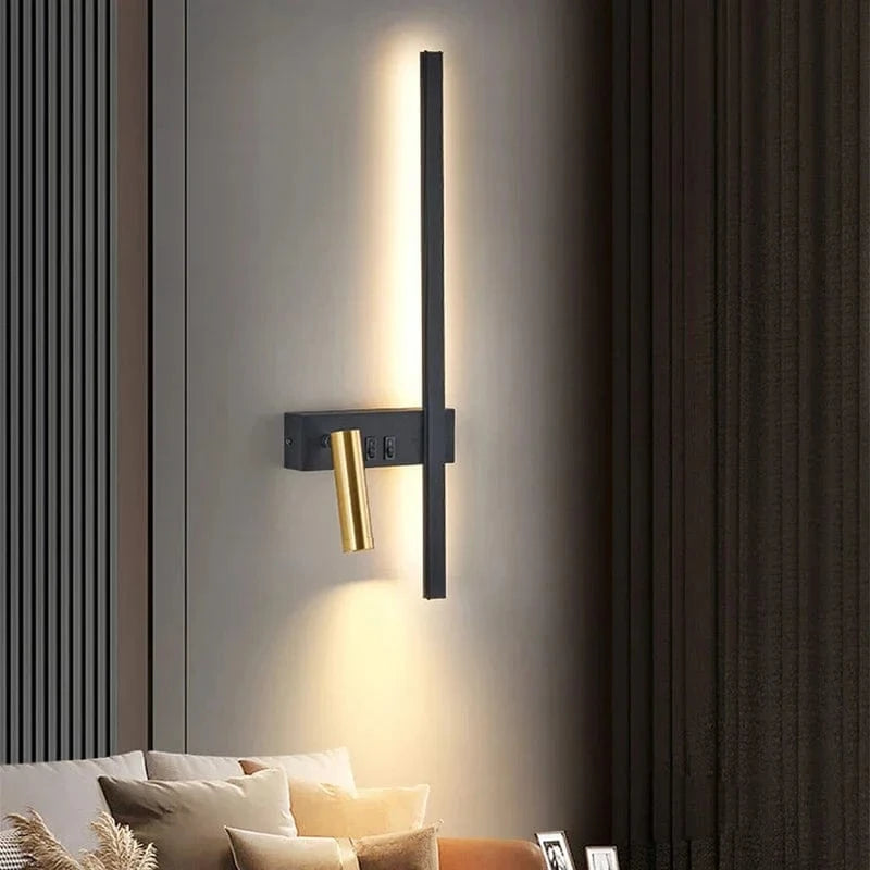 Verthara Modern Adjustable LED Wall Sconce - Stylish Energy-Efficient Wall Light for Bedroom and Living Room