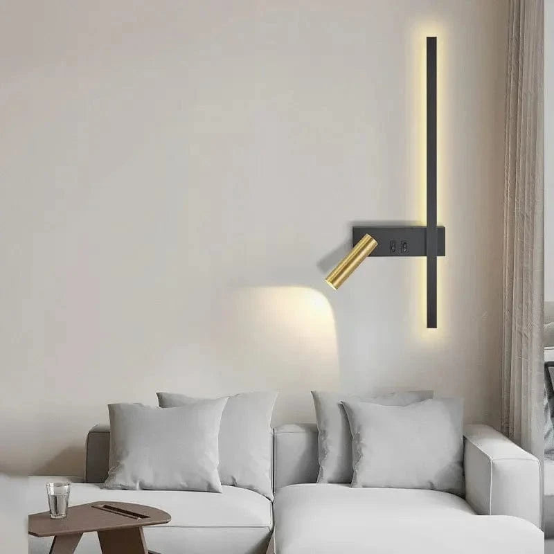 Verthara Modern Adjustable LED Wall Sconce - Stylish Energy-Efficient Wall Light for Bedroom and Living Room