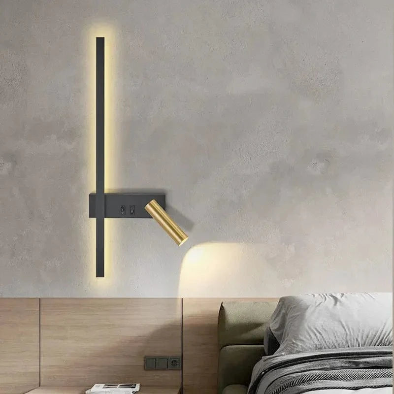 Verthara Modern Adjustable LED Wall Sconce - Stylish Energy-Efficient Wall Light for Bedroom and Living Room Natural White / A Left