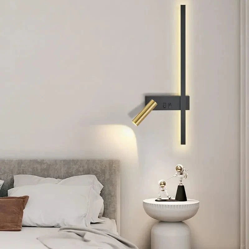 Verthara Modern Adjustable LED Wall Sconce - Stylish Energy-Efficient Wall Light for Bedroom and Living Room