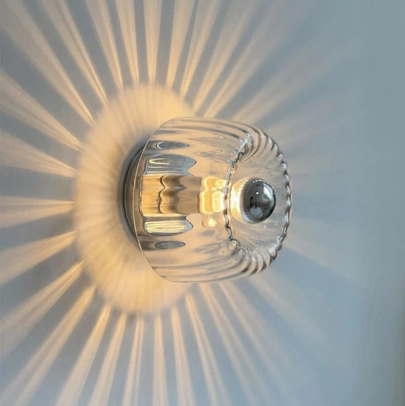 Verthara Modern Bauhaus Glass Wall Lamp