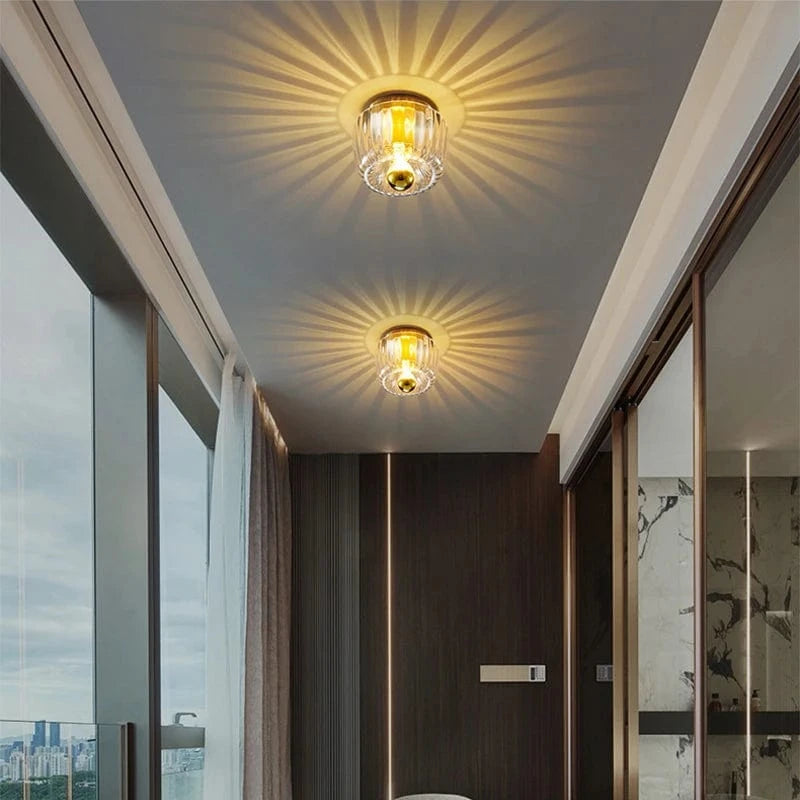 Verthara Modern Bauhaus Glass Wall Lamp