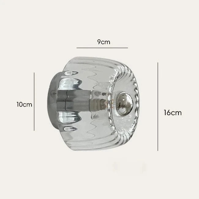 Verthara Modern Bauhaus Glass Wall Lamp