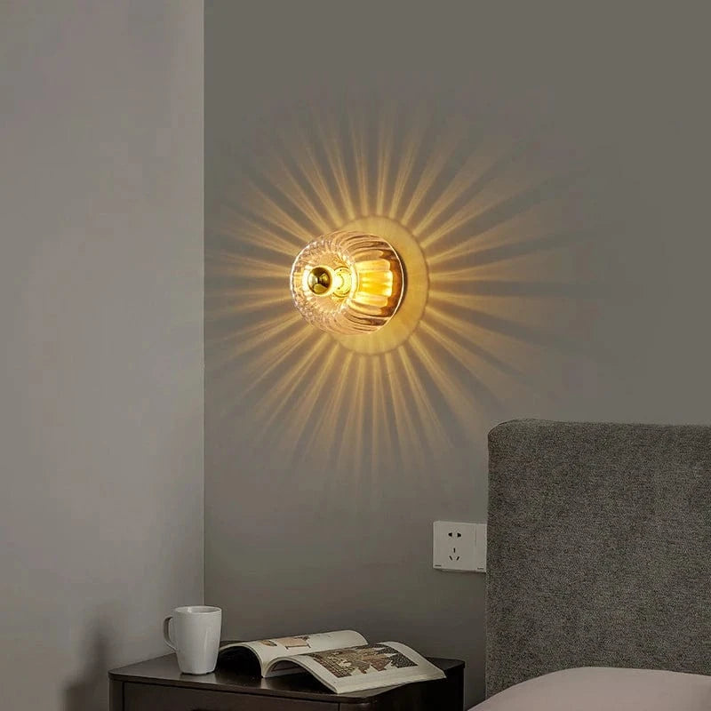 Verthara Modern Bauhaus Glass Wall Lamp