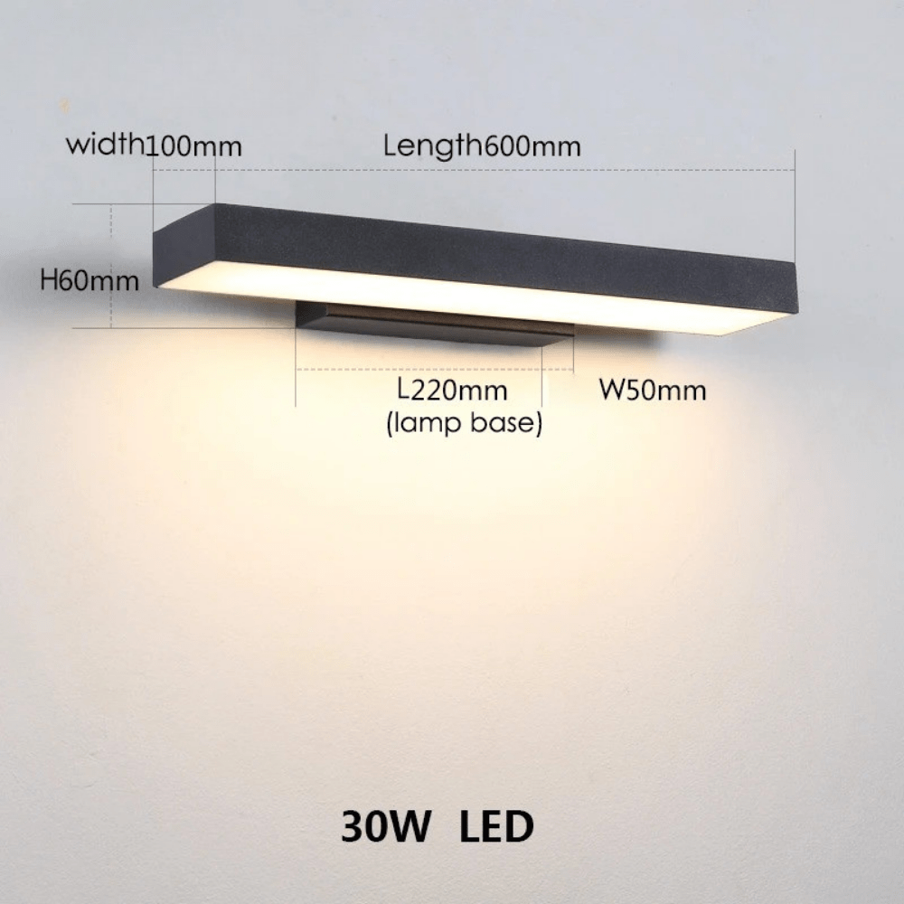 Verthara Modern Black LED Outdoor Wall Lights with Motion Sensor and Dusk-to-Dawn Feature - Weather-Resistant Sconce for Entryway and Garage