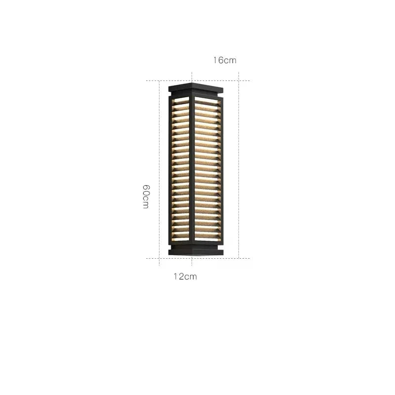 Verthara Modern Black Outdoor Wall Light Fixture – Waterproof LED Cubical Sconce for Garage and Pathway