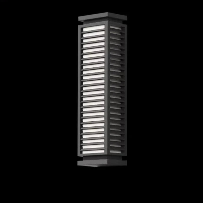 Verthara Modern Black Outdoor Wall Light Fixture – Waterproof LED Cubical Sconce for Garage and Pathway