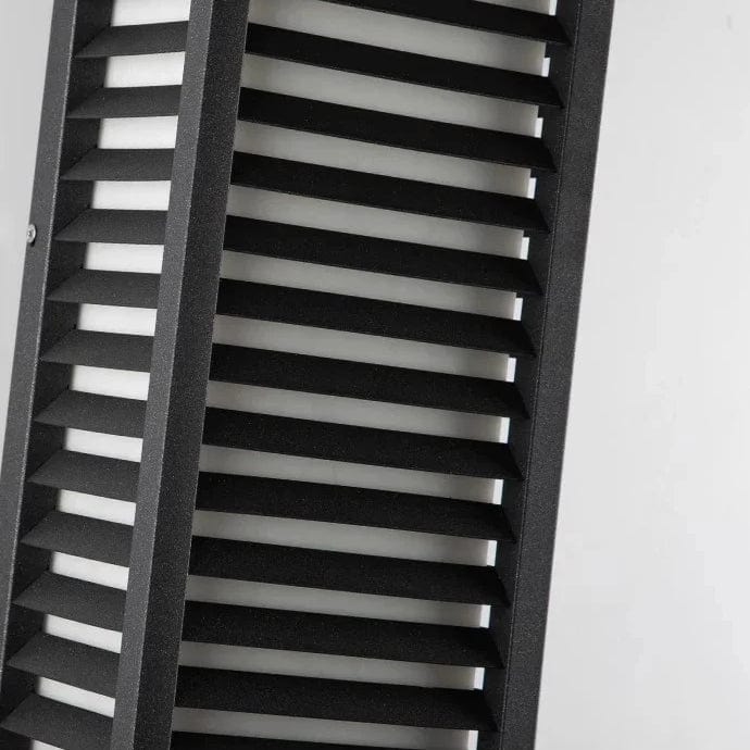 Verthara Modern Black Outdoor Wall Light Fixture – Waterproof LED Cubical Sconce for Garage and Pathway