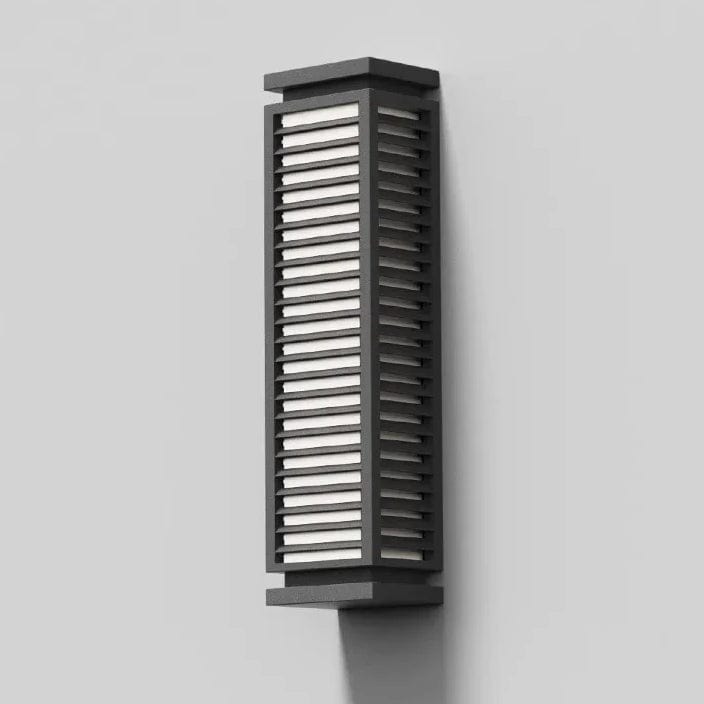 Verthara Modern Black Outdoor Wall Light Fixture – Waterproof LED Cubical Sconce for Garage and Pathway
