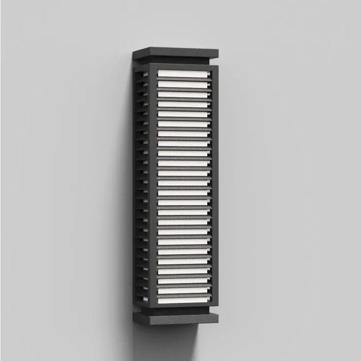 Verthara Modern Black Outdoor Wall Light Fixture – Waterproof LED Cubical Sconce for Garage and Pathway