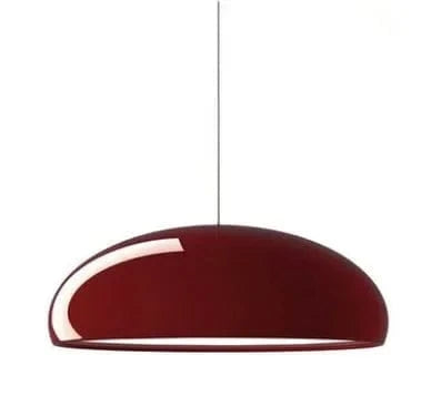 Verthara Modern Black Pendant Light – Adjustable Kitchen Island Lighting, Dimmable LED Hanging Light for Dining Room Red / Warm White / dia 45cm