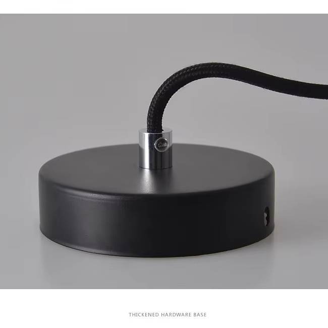 Verthara Modern Black Pendant Light – Nordic UFO Hanging Light for Kitchen and Dining Room, LED Ceiling Fixture