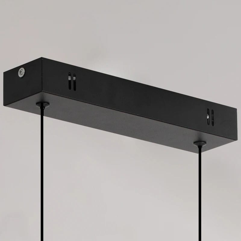 Verthara Modern Black Pendant Light With Adjustable Height – Minimalist Design - Aluminium and Silicone - Ideal for Kitchen and Dining Room
