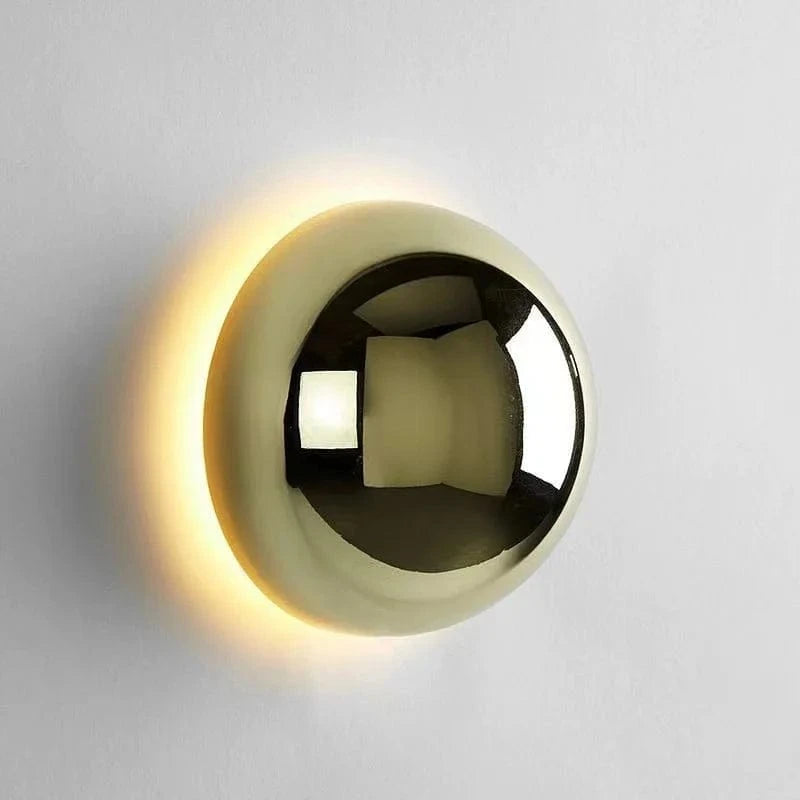 Verthara Modern Circular Wall Lamp - Hardwired - Minimalist Design - Plated Silver Finish - Indoor Use - Ideal For Corridor And Bedside Lighting Cool White(5500-7000K) / Gold / 16CM