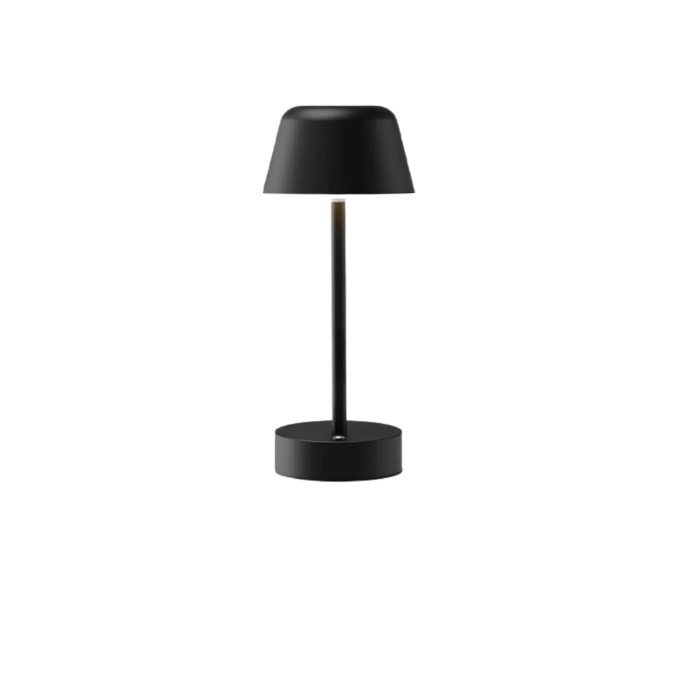 Verthara Modern Dimmable Rechargeable Table Lamp Black