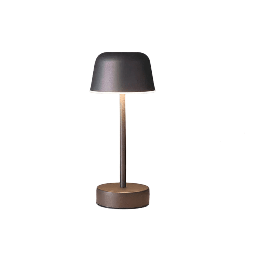 Verthara Modern Dimmable Rechargeable Table Lamp Dark Grey