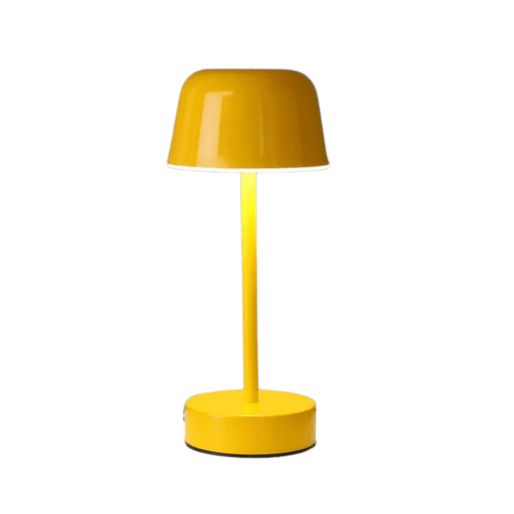 Verthara Modern Dimmable Rechargeable Table Lamp Yellow