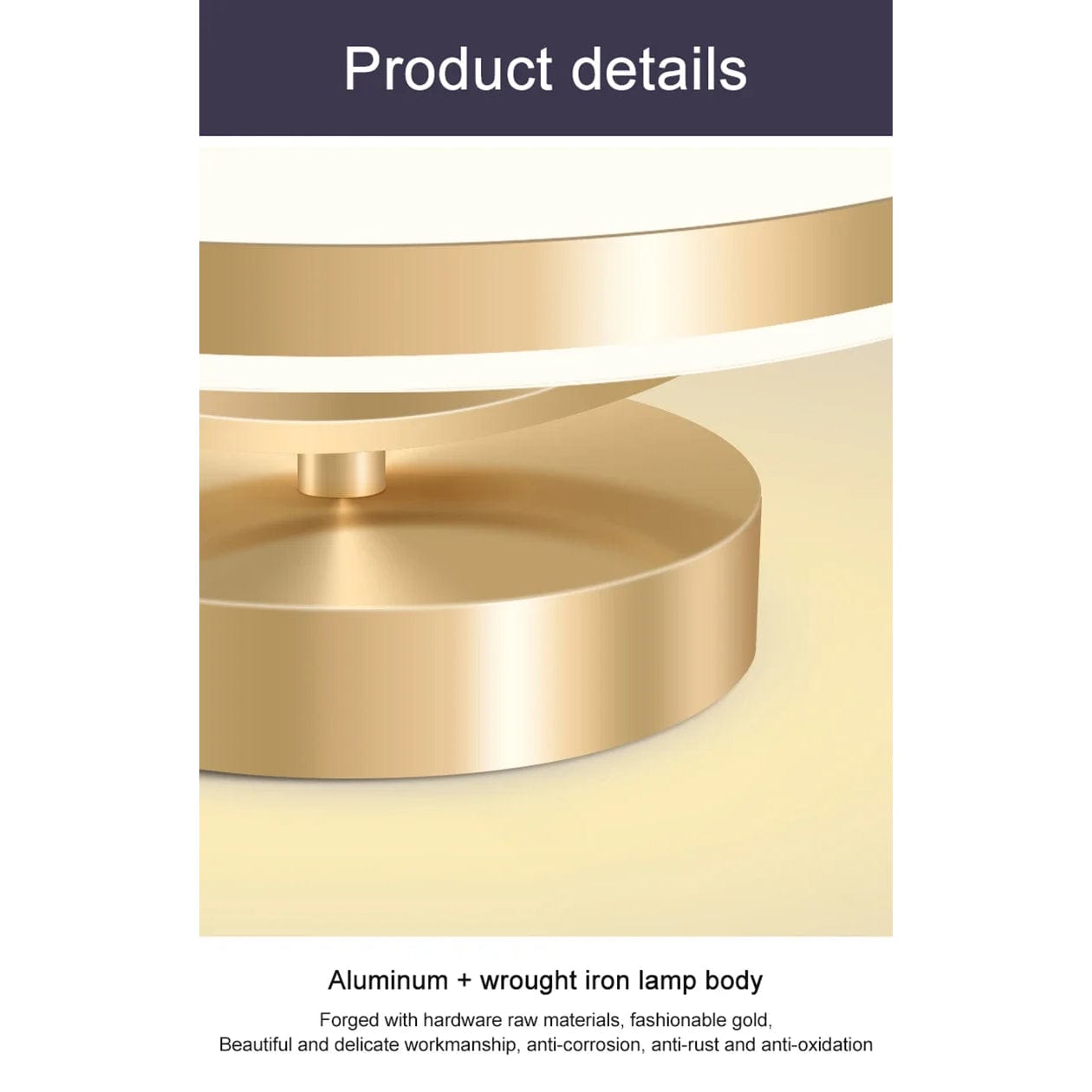 Verthara Modern Flush Mount LED Ceiling Light Fixture – Adjustable Colour Temperature - Iron and Acrylic - Available in Gold and Black