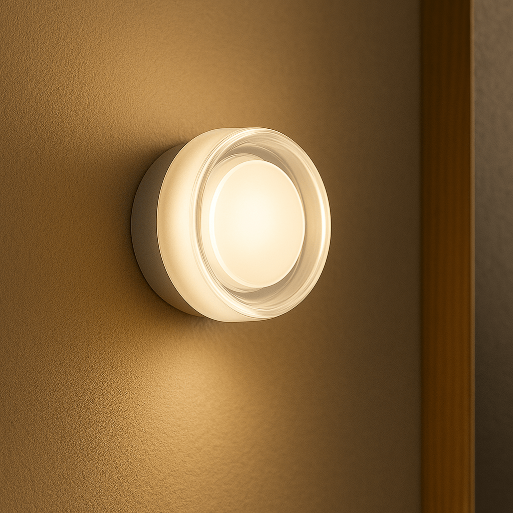 Verthara Modern Glass Shade LED Wall Lamp