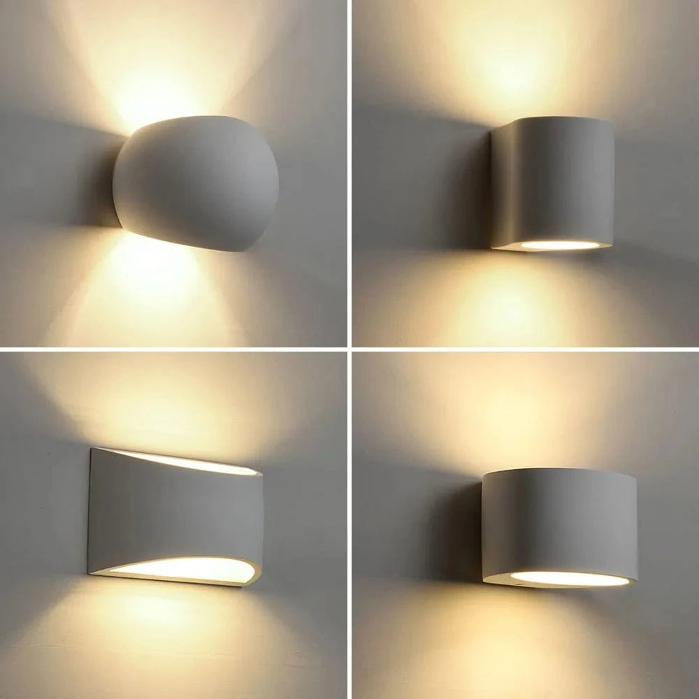 Verthara Modern Gypsum Wall Light - Indoor Wall Lamp - G9 LED Compatible - Adjustable Style - Vintage/Industrial - 60W Maximum Wattage