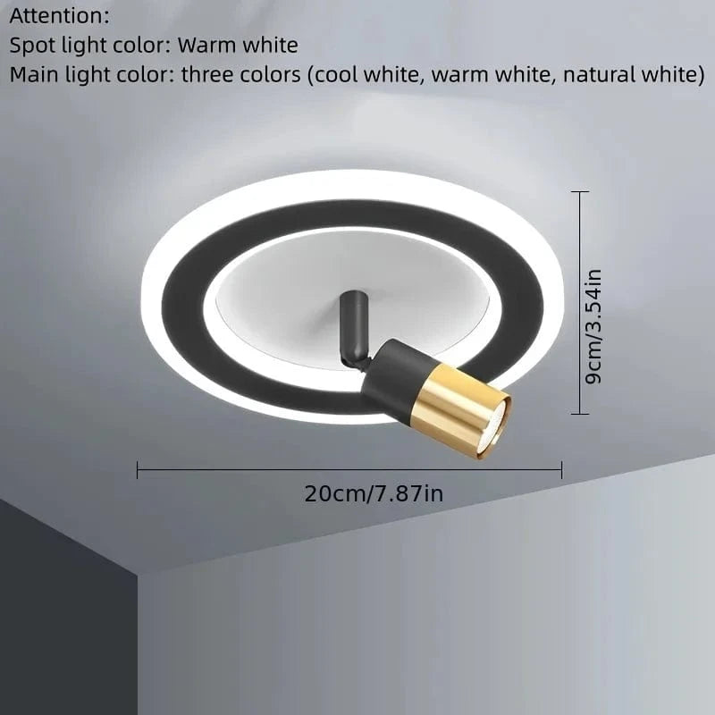 Verthara Modern Hallway Wall Lights – Nordic Style LED Corridor Lighting for Living Room and Porch, Matte White Finish