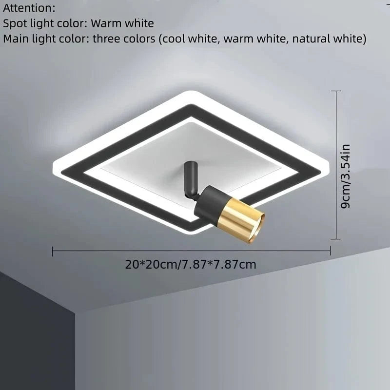 Verthara Modern Hallway Wall Lights – Nordic Style LED Corridor Lighting for Living Room and Porch, Matte White Finish