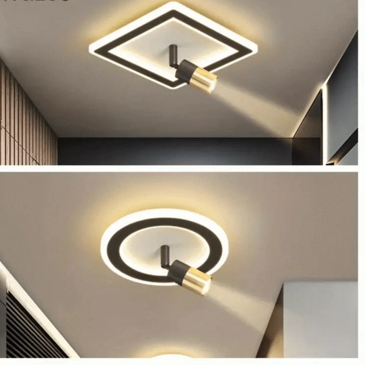 Verthara Modern Hallway Wall Lights – Nordic Style LED Corridor Lighting for Living Room and Porch, Matte White Finish