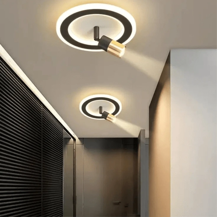 Verthara Modern Hallway Wall Lights – Nordic Style LED Corridor Lighting for Living Room and Porch, Matte White Finish