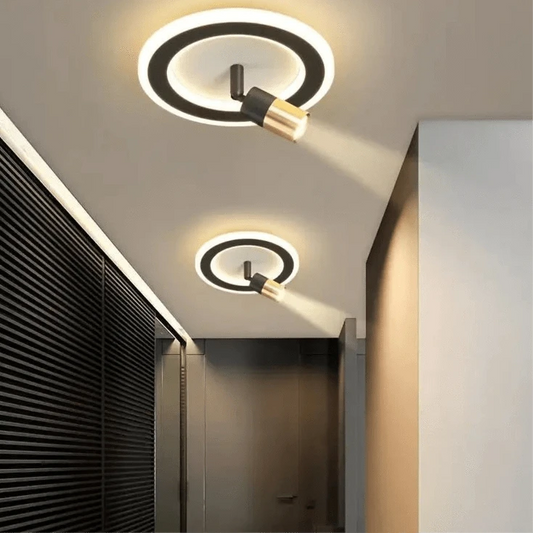 Verthara Modern Hallway Wall Lights – Nordic Style LED Corridor Lighting for Living Room and Porch, Matte White Finish