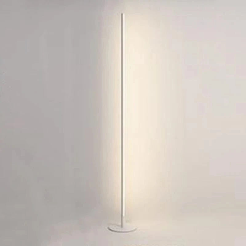 Verthara Modern LED Floor Lamp with Remote Control – Dimmable Standing Lamp for Living Room and Bedroom White light / UK plug / Floor lamp Silver