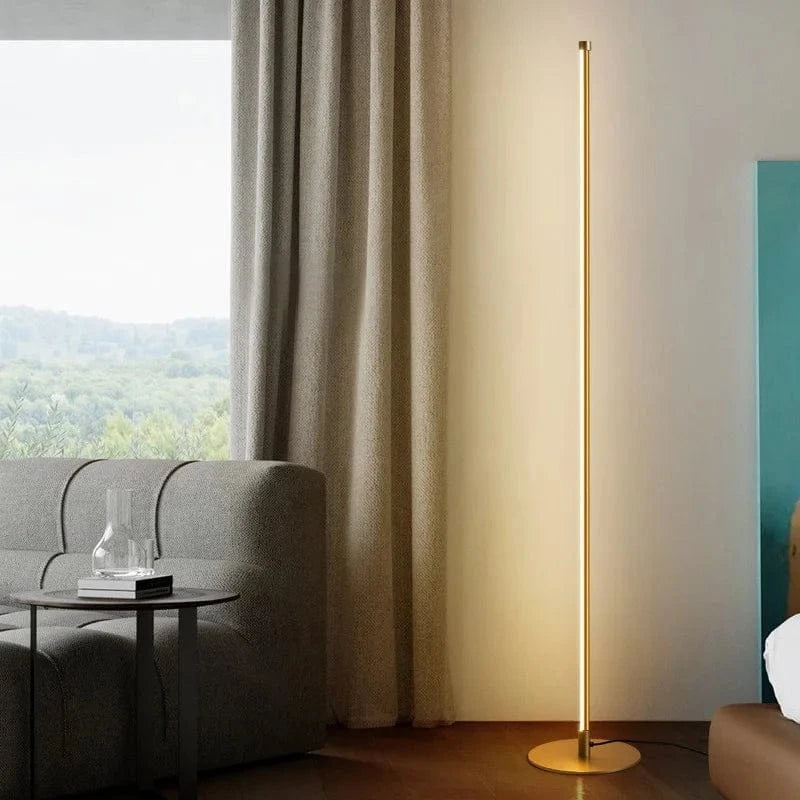 Verthara Modern LED Floor Lamp with Remote Control – Dimmable Standing Lamp for Living Room and Bedroom