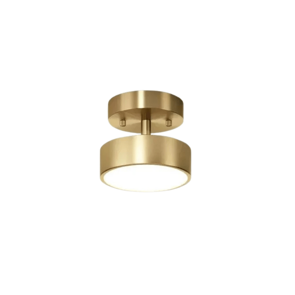 Verthara Modern LED Flush Mount Ceiling Light - Dimmable - Adjustable Colour Temperature - Copper Finish - Suitable for Bedroom, Living Room, and Corridor Gold 15CM