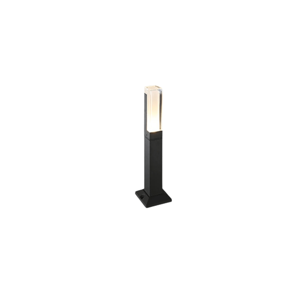 Verthara Modern LED Garden Light With Fixed Base – IP65 Waterproof - 10W - Aluminium - Warm/Cool White - Outdoor Landscape Lighting Black / 40x5cm 10w / Warm white