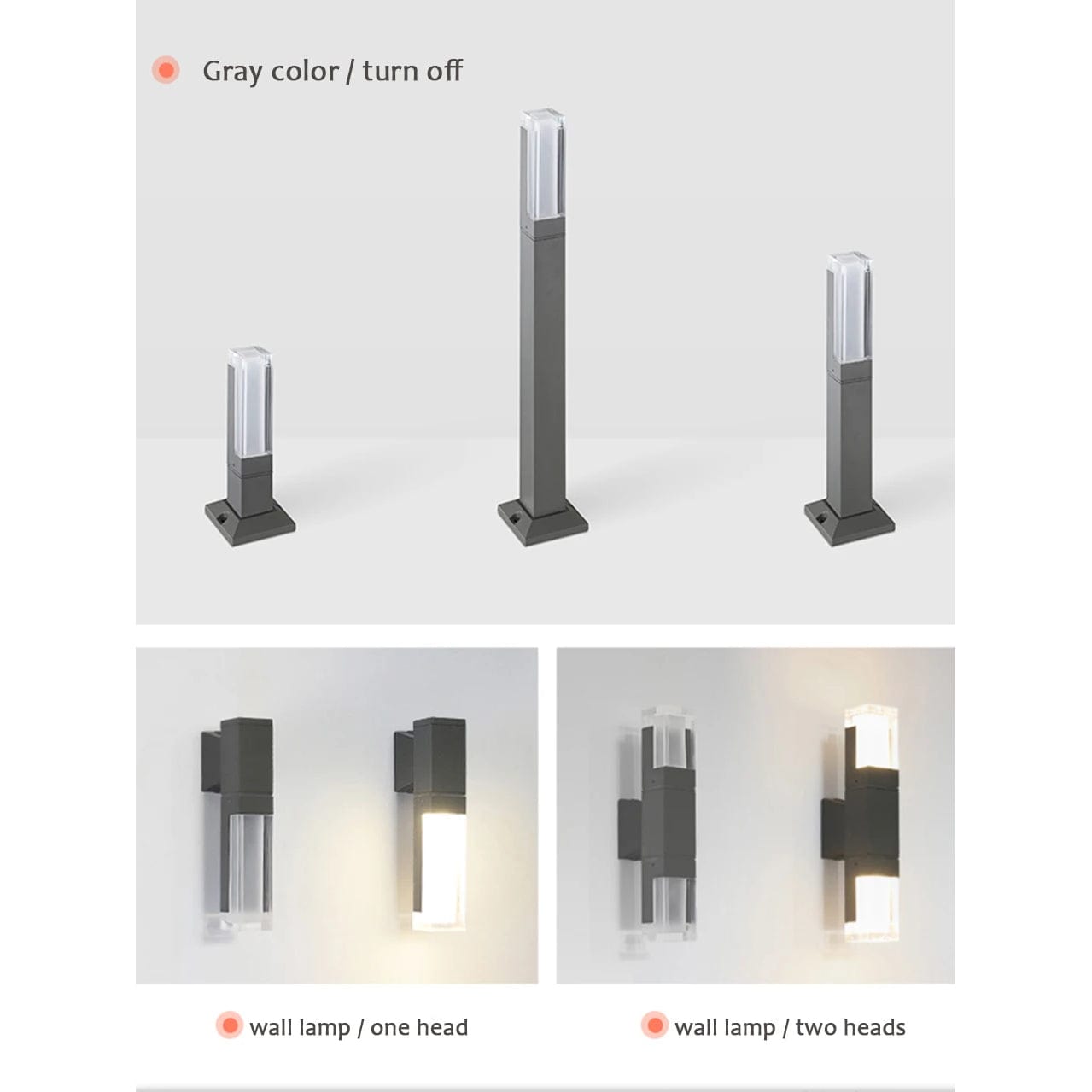 Verthara Modern LED Garden Light With Fixed Base – IP65 Waterproof - 10W - Aluminium - Warm/Cool White - Outdoor Landscape Lighting