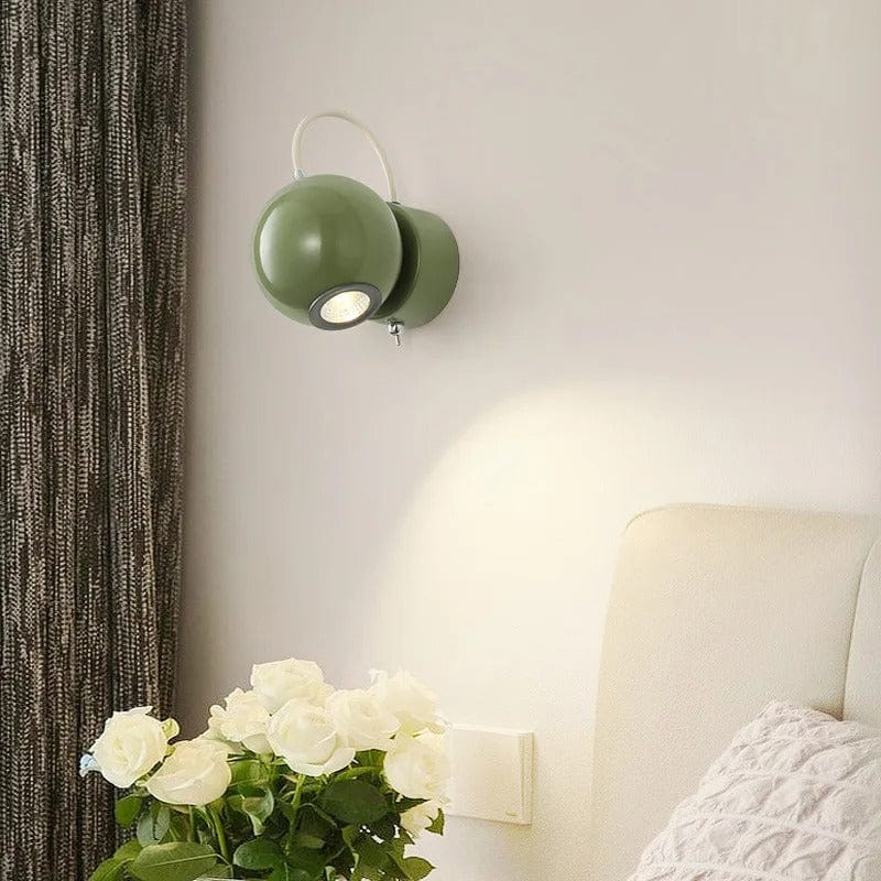Verthara Modern LED Magnetic Ball Wall Lamp Green