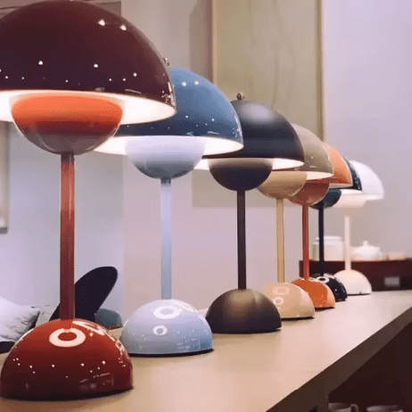 Verthara Modern LED Mushroom Rechargeable Table Lamp