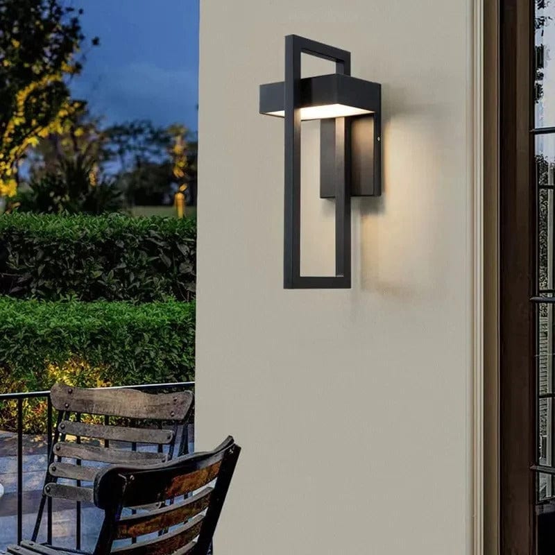 Verthara Modern LED Outdoor Wall Light - Wall-Mounted - IP65 Waterproof - Stainless Steel - Exterior Lighting for Villa - Courtyard - Porch Cool White(5500-7000K) / Large